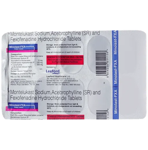 minolast fxa tablet 10's